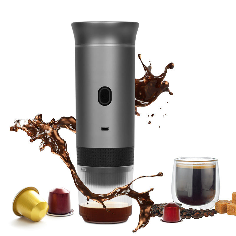 2025 Upgraded 3-in-1 Cordless Coffee Maker - 20Bar Portable for Car/Camping/Home, Capsule/Powder, USB Fast Heat