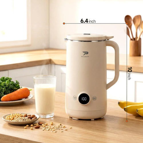 8-In-1 Multifunctional Automatic Nut Milk Machine&Coffee Maker, 27Oz Auto Self-Cleaning, Baby Food, Delay Start, Keep Warm, Boil Water – Stainless Steel, White,Soy Milk Maker for Homemade Almond, Oat, Coconut, Juice, Milkshake, Grains, Creamy Soup,Gifts