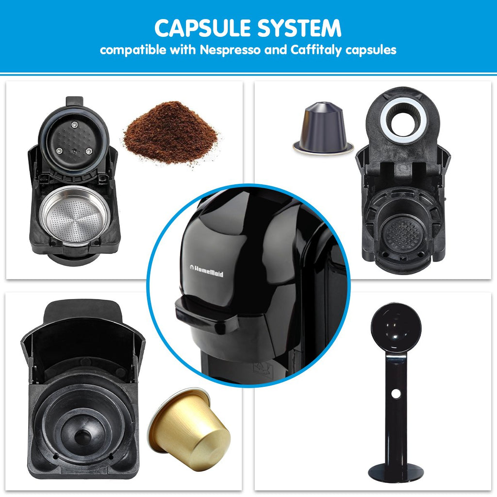 NNEDSZ Homemaid 3-in-1 Cm511hm Coffee Multi Capsule Pod Machine