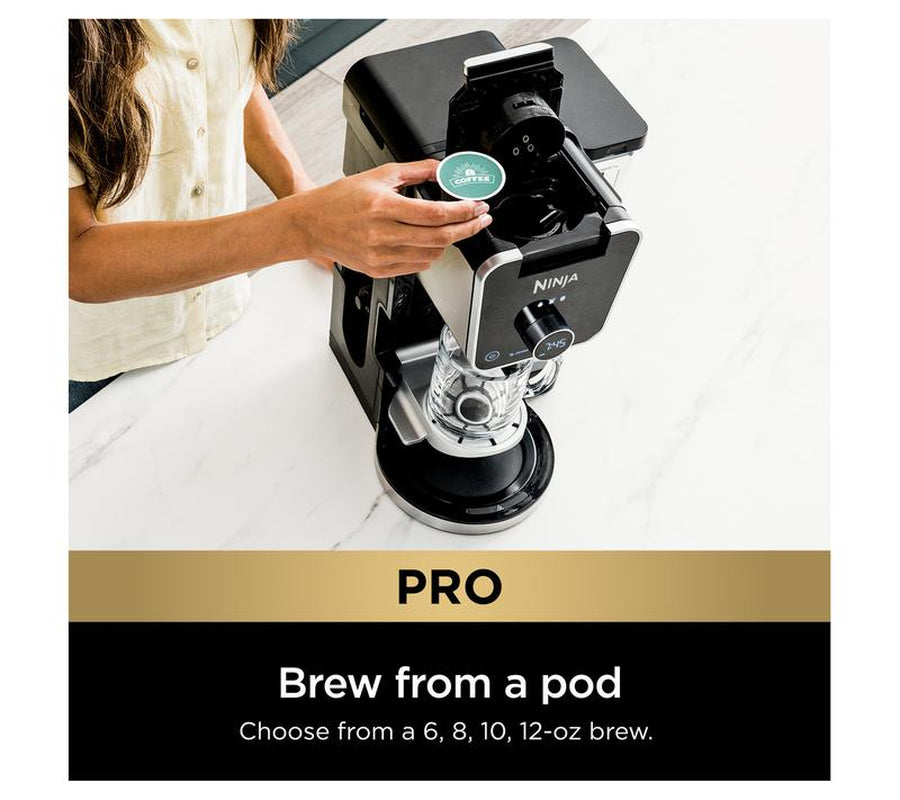 Ninja Dualbrew Pro Hot & Iced Single-Serve & 12-Cup Carafe Coffee System
