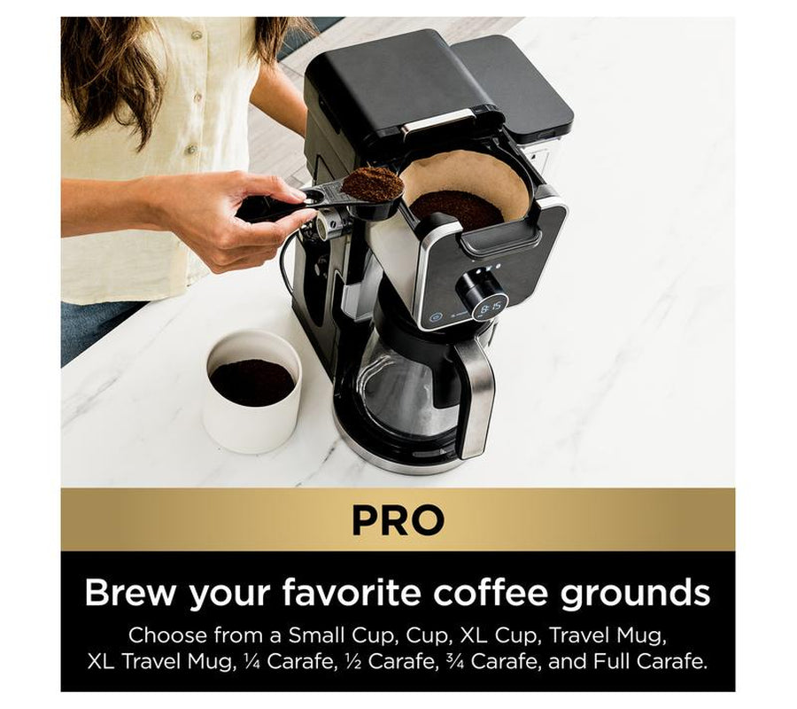 Ninja Dualbrew Pro Hot & Iced Single-Serve & 12-Cup Carafe Coffee System