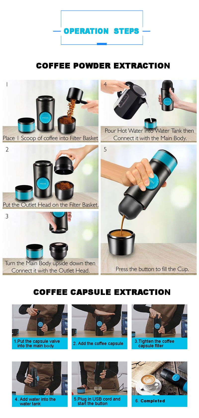 PORTABLE ESPRESSO MAKER