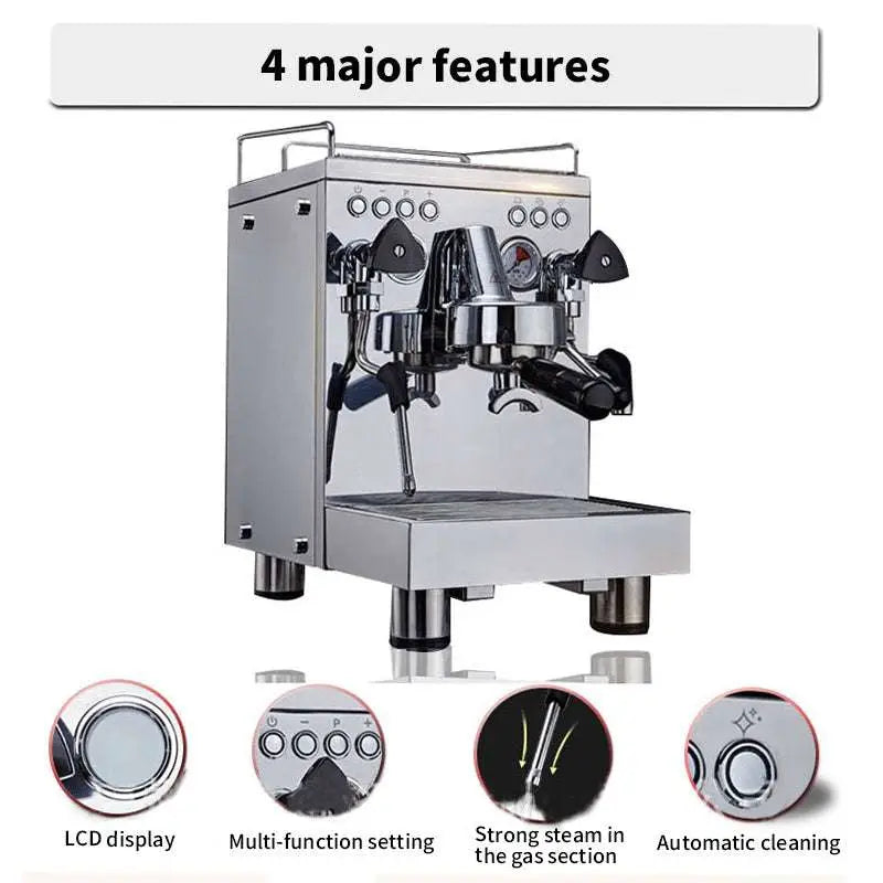 Stainless Steel Semi-automatic Espresso Machine