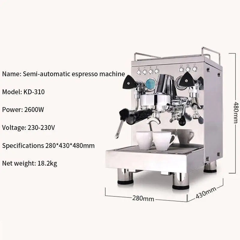 Stainless Steel Semi-automatic Espresso Machine